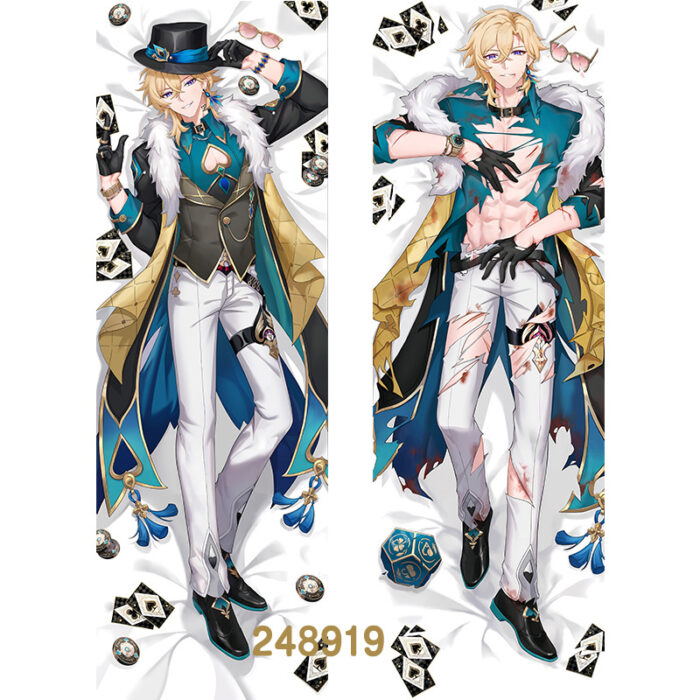 Anime ‌Honkai: Star Rail Aventurine Double-Sided Print Hing Body Pillowcase Otaku Cosplay Pillow Cover