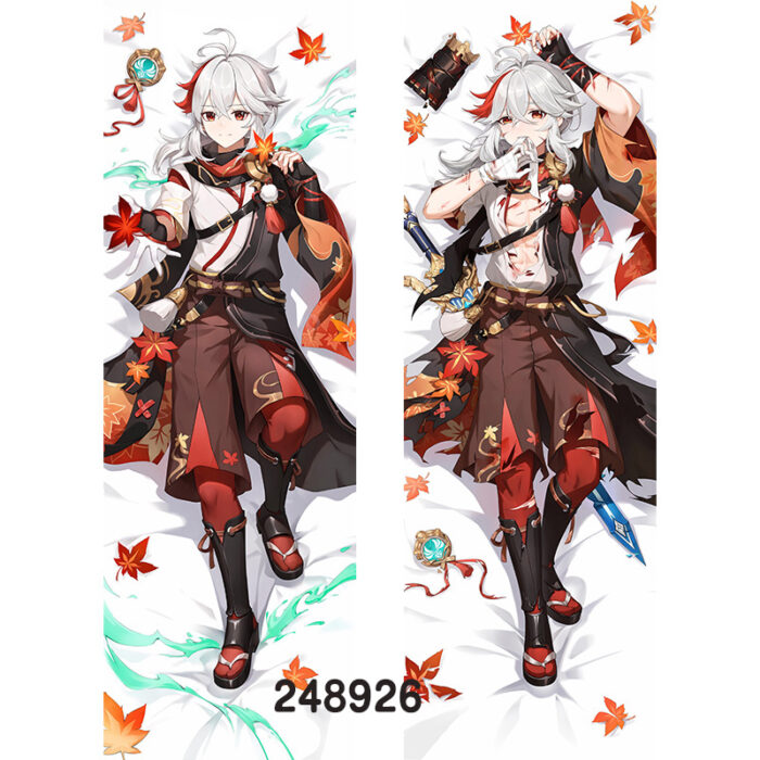 Anime ‌Genshin Impact KaedeharaKazuha Double-Sided Print Hing Body Pillowcase Otaku Cosplay Pillow Cover