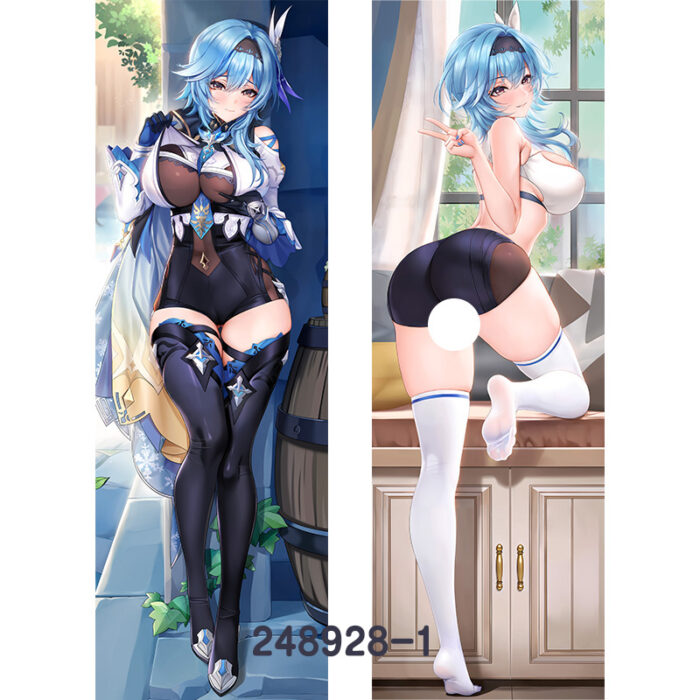 Anime Genshin Impact Eula Double-Sided Print Hing Body Pillowcase Otaku Cosplay Pillow Cover