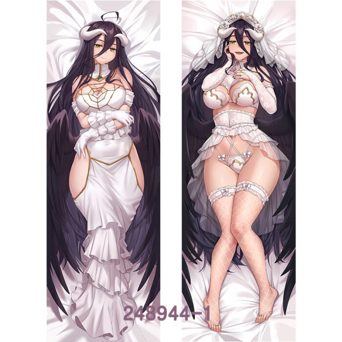 Anime Overlord  albedo Double-Sided Print Hing Body Pillowcase Otaku Cosplay Pillow Cover