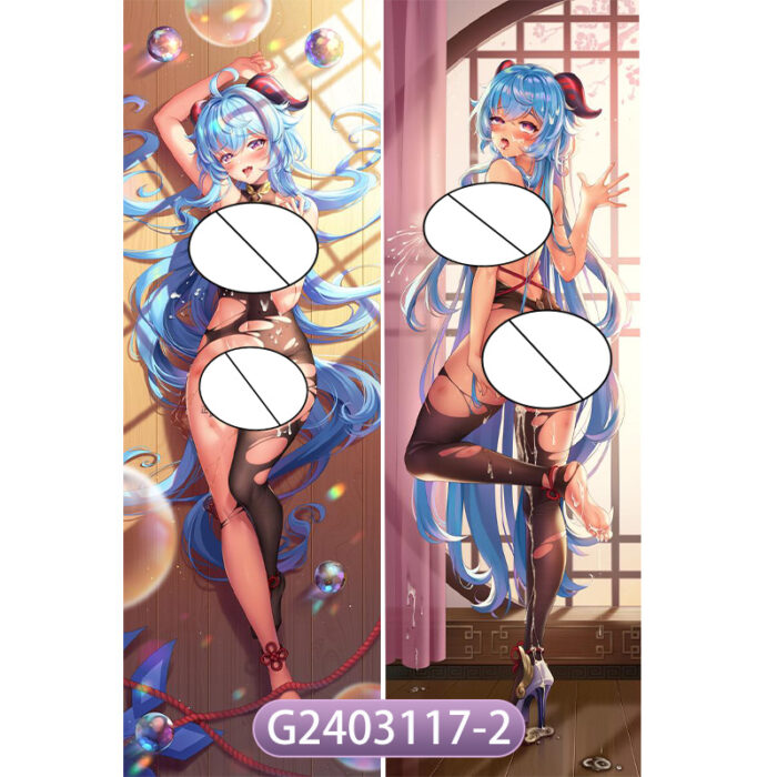 Anime Genshin Impact Ganyv Double-Sided Print Hing Body Pillowcase Otaku Cosplay Pillow Cover - Image 3