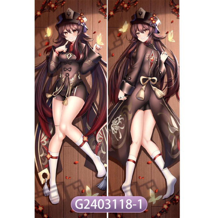 Anime Genshin Impact Hu TaoDouble-Sided Print Hing Body Pillowcase Otaku Cosplay Pillow Cover