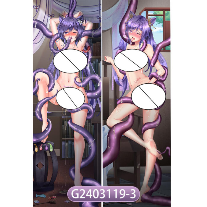 Anime Genshin Impact Keqing Double-Sided Print Hing Body Pillowcase Otaku Cosplay Pillow Cover - Image 4