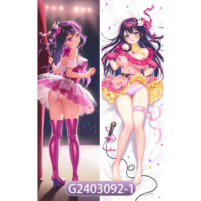 Anime ‌OSHI NO KO  Double-Sided Print Hing Body Pillowcase Otaku Cosplay Pillow Cover