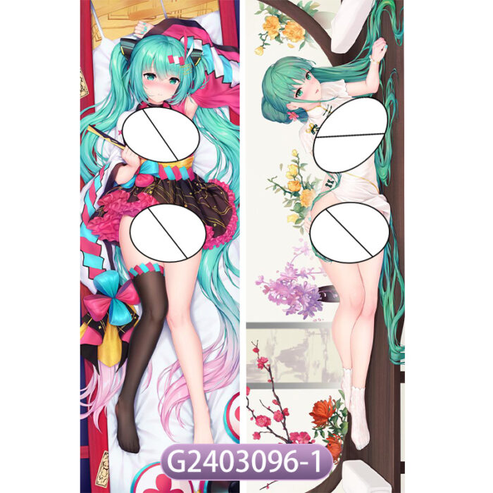 Anime Hatsune Miku Double-Sided Print Hing Body Pillowcase Otaku Cosplay Pillow Cover