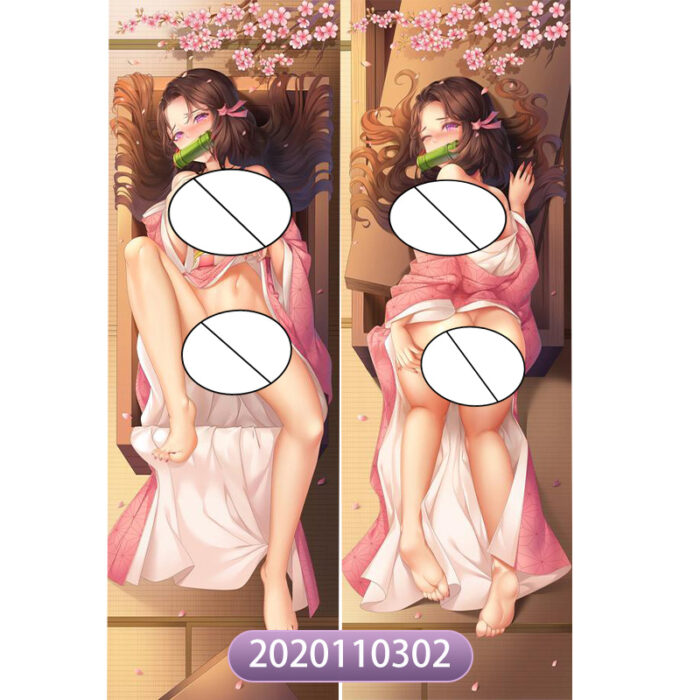 Anime Demon Slayer Double-Sided Print Hing Body Pillowcase Otaku Cosplay Pillow Cover