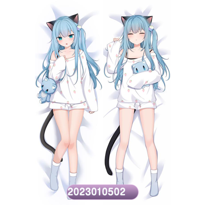 Anime Youtuber Nekoha Shizuku Double-Sided Print Hing Body Pillowcase Otaku Cosplay Pillow Cover