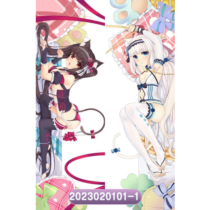 Anime NEKOPARA Double-Sided Print Hing Body Pillowcase Otaku Cosplay Pillow Cover