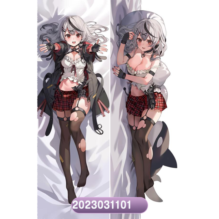 Anime Chloe Sakamata Hololive Double-Sided Print Hing Body Pillowcase Otaku Cosplay Pillow Cover
