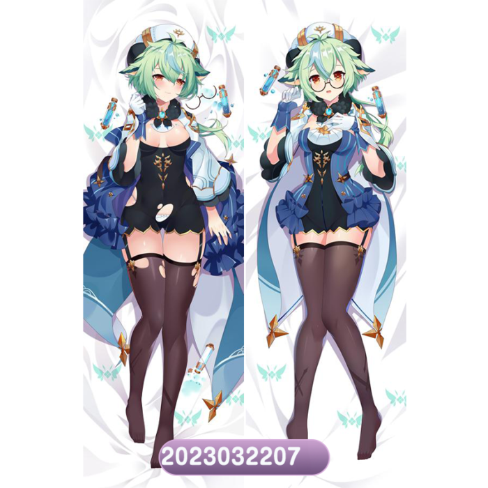 Anime Genshin Impact Sucrose Double-Sided Print Hing Body Pillowcase Otaku Cosplay Pillow Cover