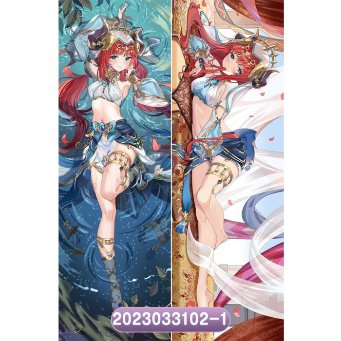 Anime Genshin Impact Luíseach Double-Sided Print Hing Body Pillowcase Otaku Cosplay Pillow Cover