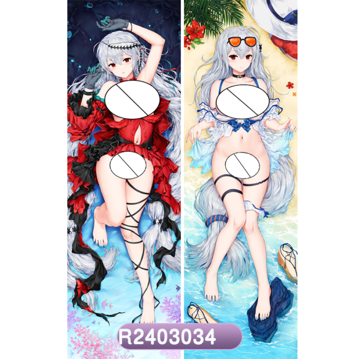 Anime Arknights Lin Skadi Double-Sided Print Hing Body Pillowcase Otaku Cosplay Pillow Cover