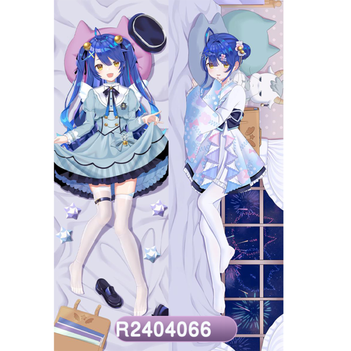Anime Vtuber Amamiya Kokoro Double-Sided Print Hing Body Pillowcase Otaku Cosplay Pillow Cover