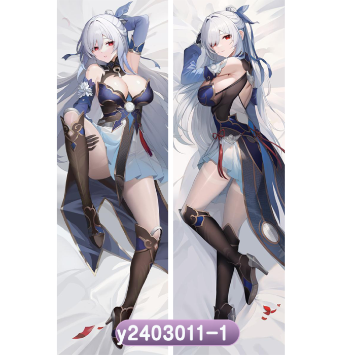 Anime Honkai: Star Rail Jingliu Double-Sided Print Hing Body Pillowcase Otaku Cosplay Pillow Cover
