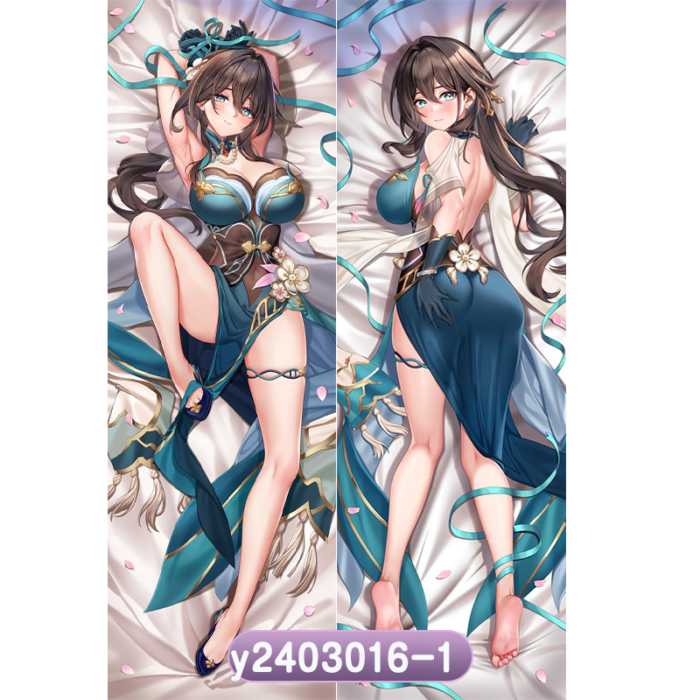Anime Honkai: Star Rail Mei Double-Sided Print Hing Body Pillowcase Otaku Cosplay Pillow Cover