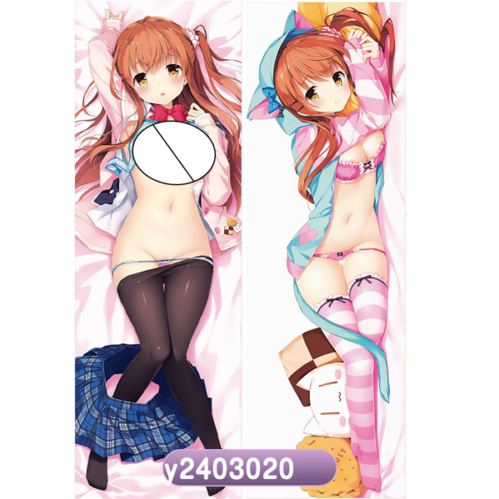 Anime galgame Double-Sided Print Hing Body Pillowcase Otaku Cosplay Pillow Cover