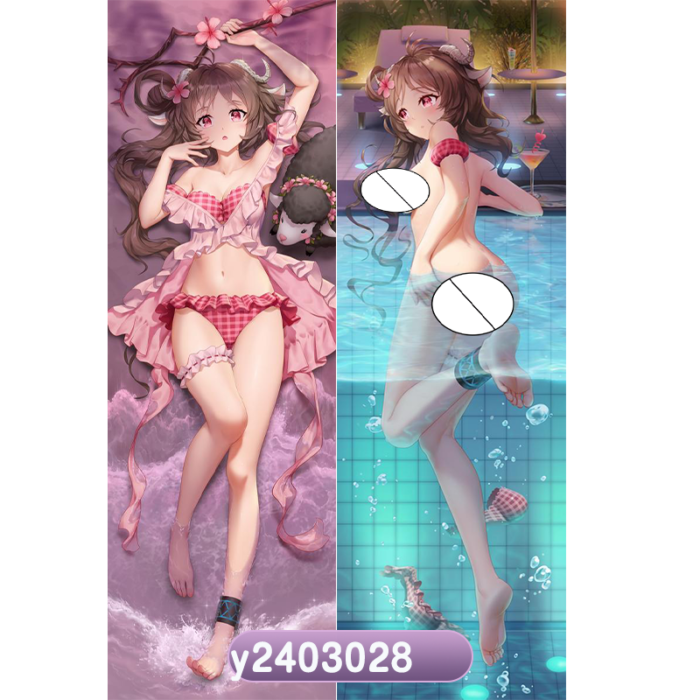 Anime Arknights Lin Eyjafjalla Double-Sided Print Hing Body Pillowcase Otaku Cosplay Pillow Cover