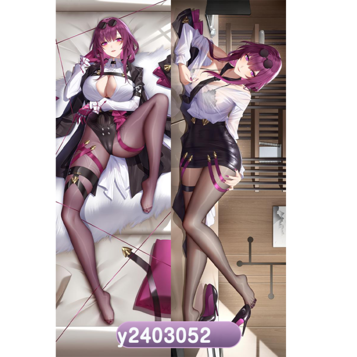 Anime Honkai: Star Rail Kafka Double-Sided Print Hing Body Pillowcase Otaku Cosplay Pillow Cover