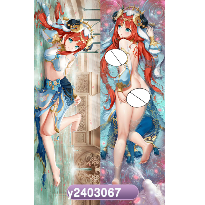 Anime Genshin Impact Luíseach Arknights Lin Lily Double-Sided Print Hing Body Pillowcase Otaku Cosplay Pillow Cover