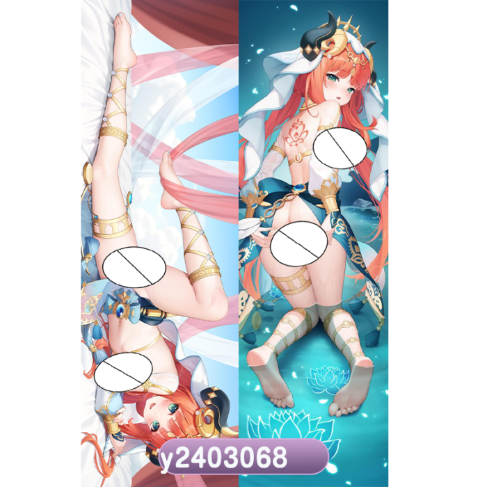 Anime Genshin Impact Luíseach Arknights Lin Lily Double-Sided Print Hing Body Pillowcase Otaku Cosplay Pillow Cover