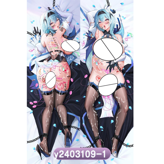 Anime Genshin Impact Eula Double-Sided Print Hing Body Pillowcase Otaku Cosplay Pillow Cover