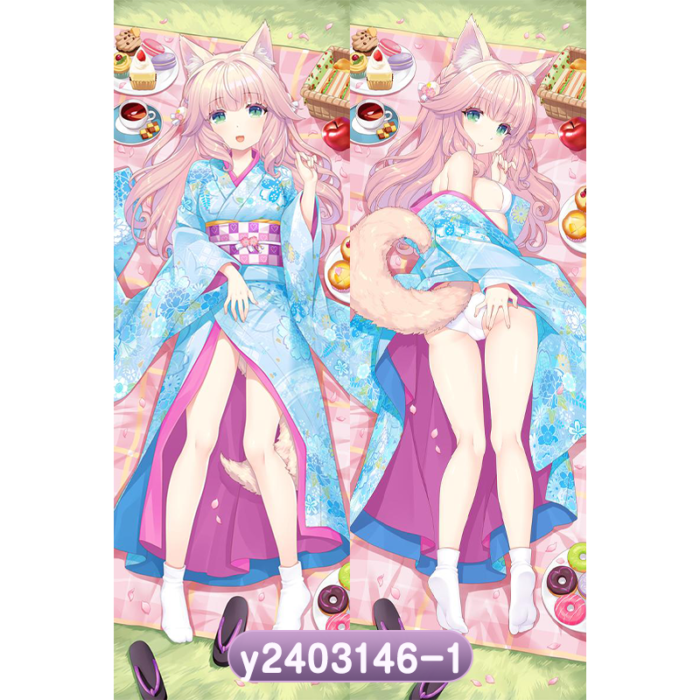 Anime  Vtuber Koyori Double-Sided Print Hing Body Pillowcase Otaku Cosplay Pillow Cover