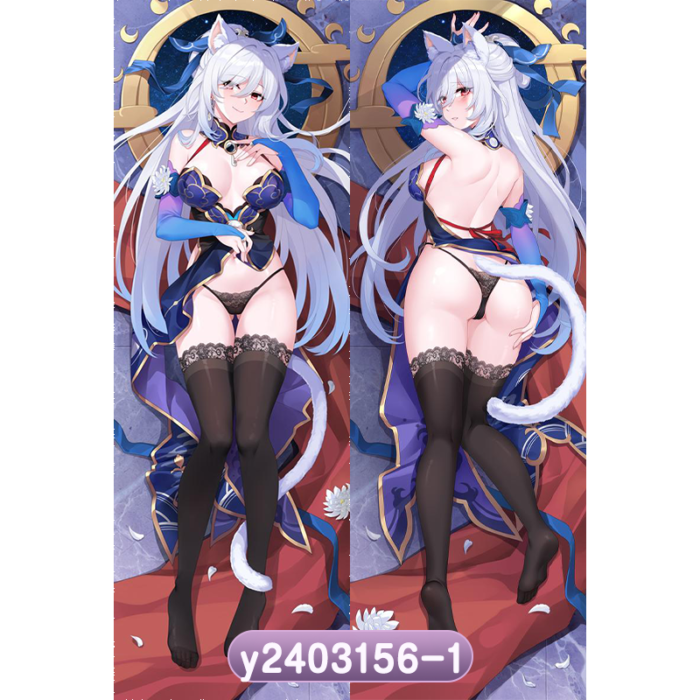 Anime Honkai: Star Rail Jingliu Double-Sided Print Hing Body Pillowcase Otaku Cosplay Pillow Cover