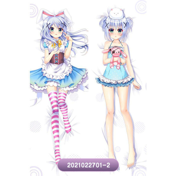 Anime Is the Order a Rabbit? Double-Sided Print Hing Body Pillowcase Otaku Cosplay Pillow Cover - Image 3