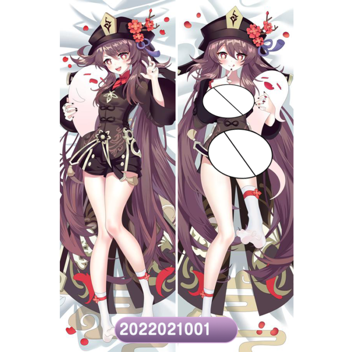 Anime  Genshin Impact Hutao Double-Sided Print Hing Body Pillowcase Otaku Cosplay Pillow Cover