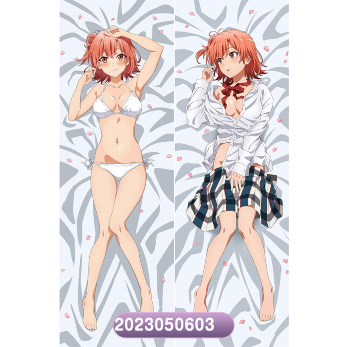 Anime My Teen Romantic Comedy SNAFU Yuigahama Yui Double-Sided Print Hing Body Pillowcase Otaku Cosplay Pillow Cover