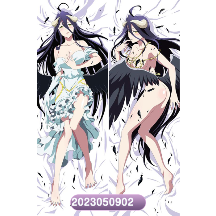 Anime Overlord Albedo Double-Sided Print Hing Body Pillowcase Otaku Cosplay Pillow Cover