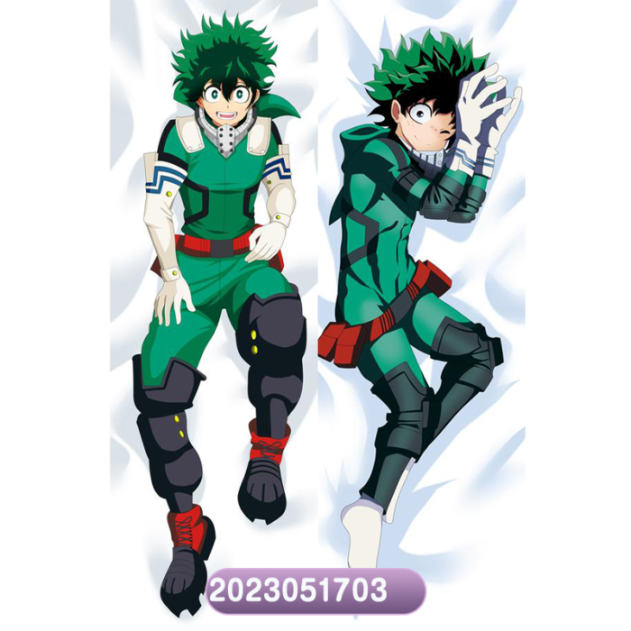 Anime My Hero Academia Deku Double-Sided Print Hing Body Pillowcase Otaku Cosplay Pillow Cover