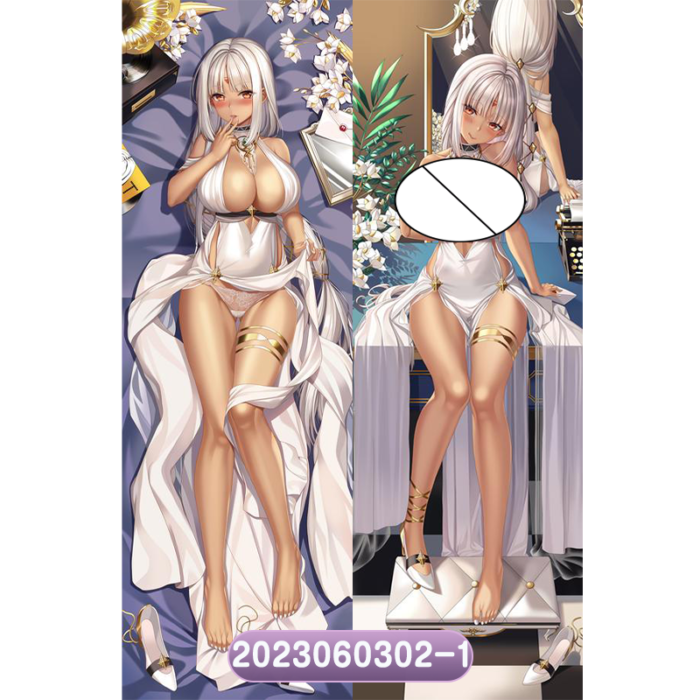Anime Azur Lane Massachusetts Double-Sided Print Hing Body Pillowcase Otaku Cosplay Pillow Cover