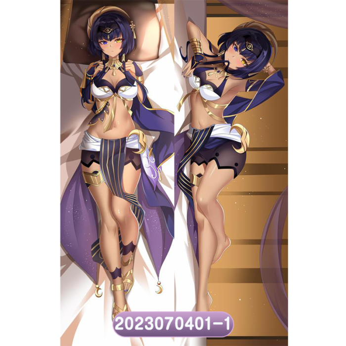 Anime Genshin Impact Double-Sided Print Hing Body Pillowcase Otaku Cosplay Pillow Cover