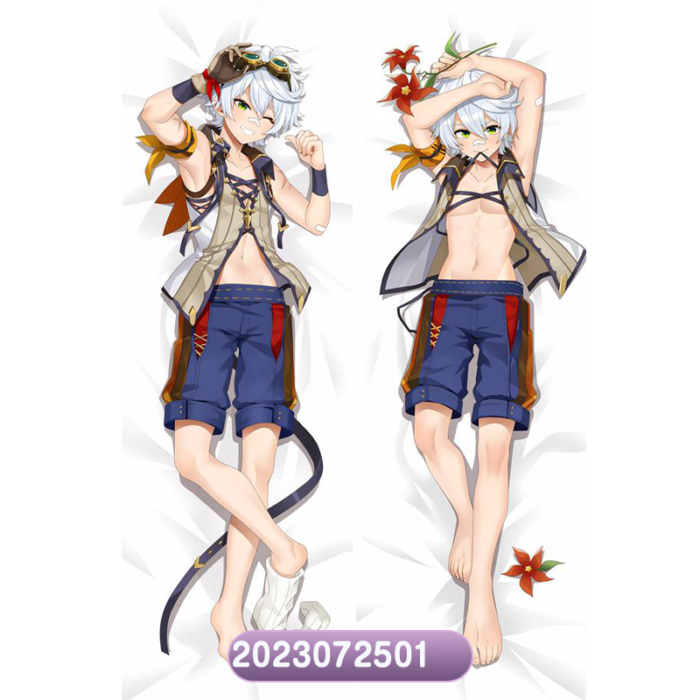 Anime  Genshin Impact Bennett Double-Sided Print Hing Body Pillowcase Otaku Cosplay Pillow Cover