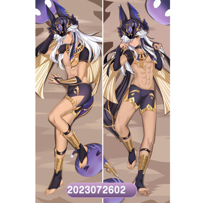 Anime  Genshin Impact Cyno Double-Sided Print Hing Body Pillowcase Otaku Cosplay Pillow Cover