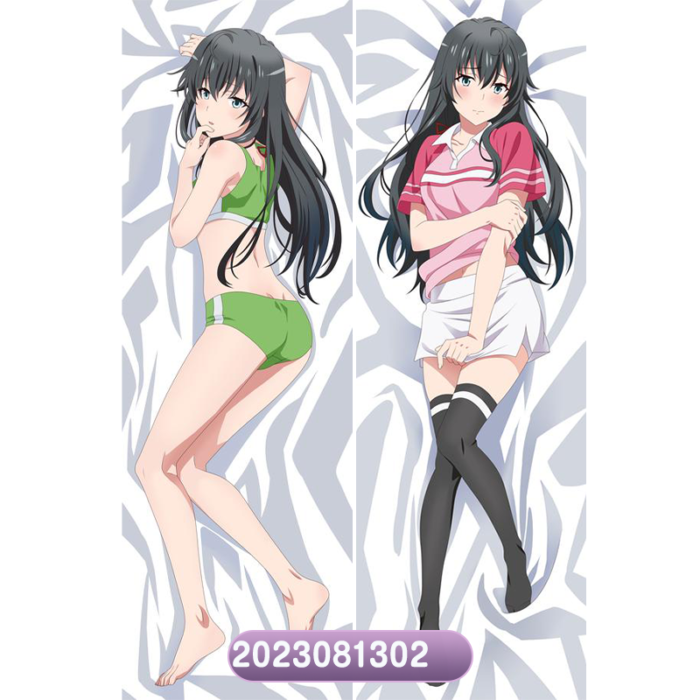 Anime Yukinoshita Yukino Double-Sided Print Hing Body Pillowcase Otaku Cosplay Pillow Cover